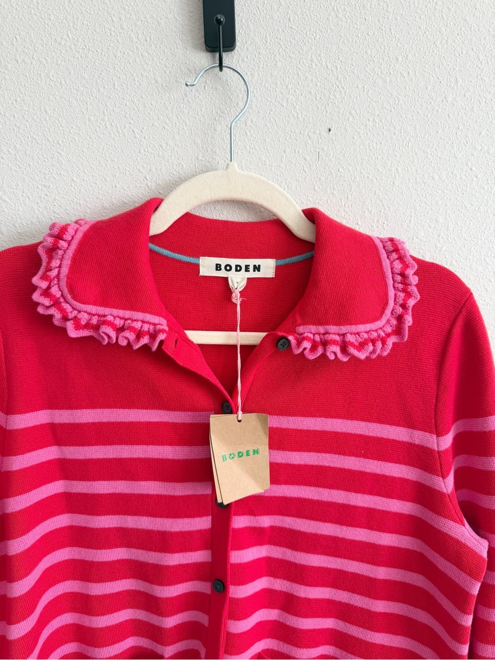 Boden Jessie Collared Cardigan Size Medium NWT - Picture 7 of 11